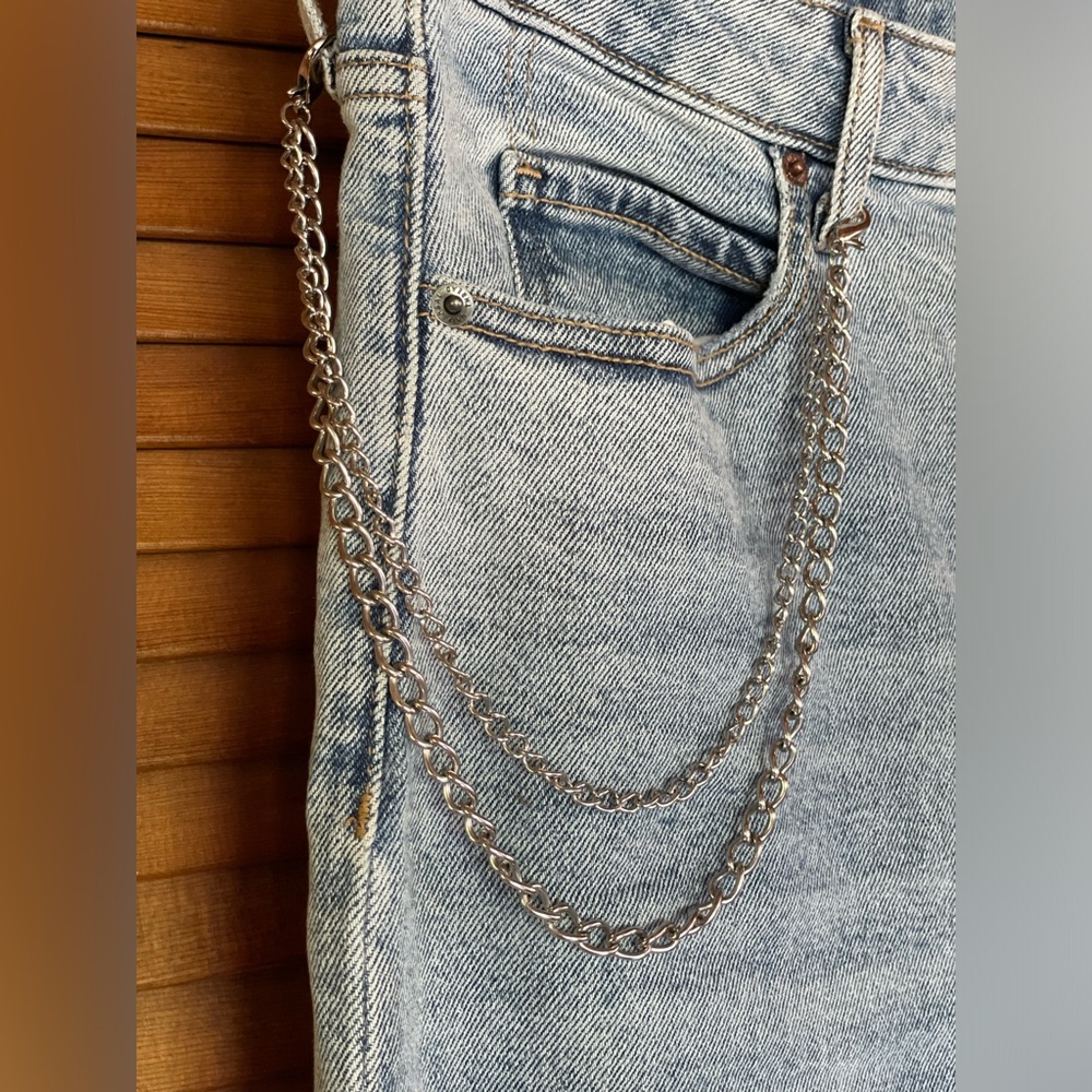 Vintage | 90s Y2K Silver Pant Chain - Picture 2 of 4